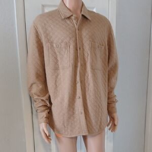 FRYE AND CO. Tan Quilted Blazer